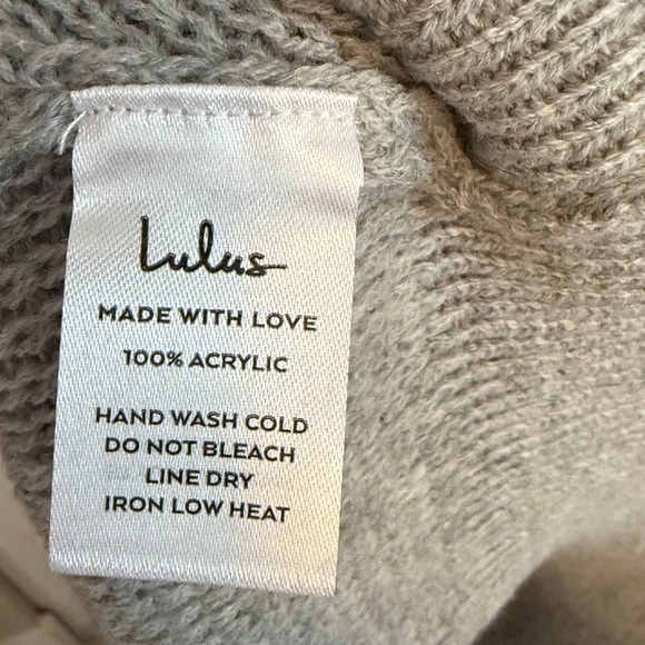 Lulus Tea Reader Light Grey Sweater Dress - Picture 9 of 12